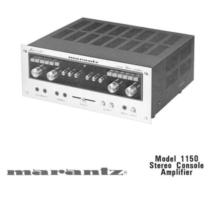 Marantz 1150 Amplifier Owners Instruction Manual