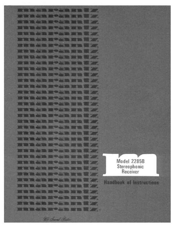 Marantz 2285B Receiver Owners Manual