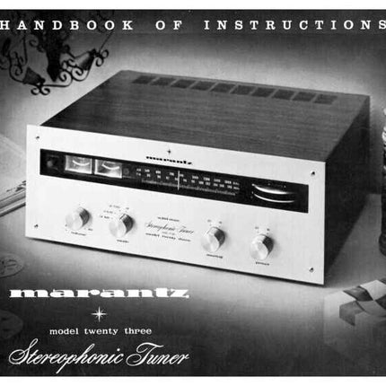Marantz 23 Tuner Owners Manual