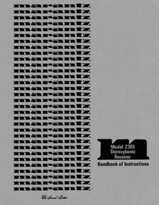 Marantz 2385 Receiver Owners Instruction Manual