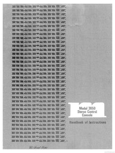 Marantz 3650 Amplifier Console Owners Instruction Manual