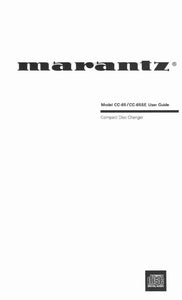 Marantz CC-65 CC-65SE CD Changer Owners Manual