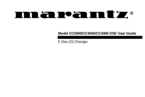 Marantz CC4000 CD Changer Owners Instruction Manual