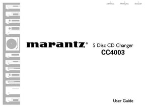 Marantz CC4003 CD Changer Owners Instruction Manual