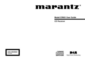 Marantz CR601 CD Receiver Owners Manual