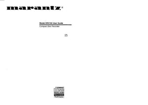 Marantz DR4160 CD Recorder Owners Instruction Manual