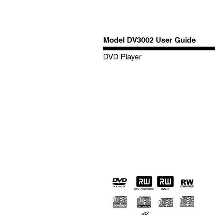 Marantz DV3002 DVD Player Owners Instruction Manual