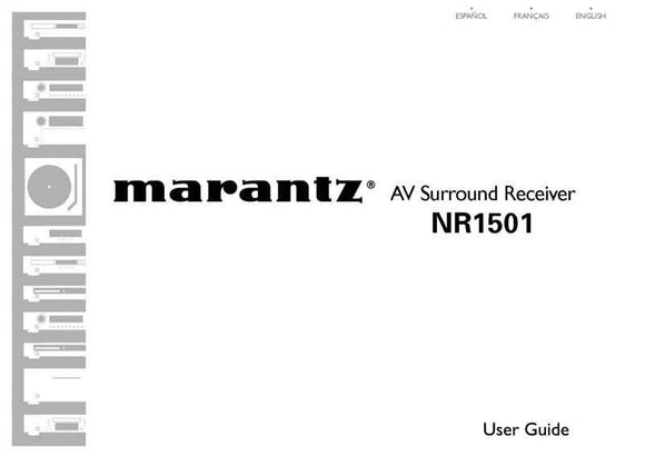 Marantz NR1501 Receiver Owners Instruction Manual