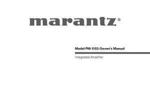 Marantz PM-11S3 Amplifier Owners Instruction Manual