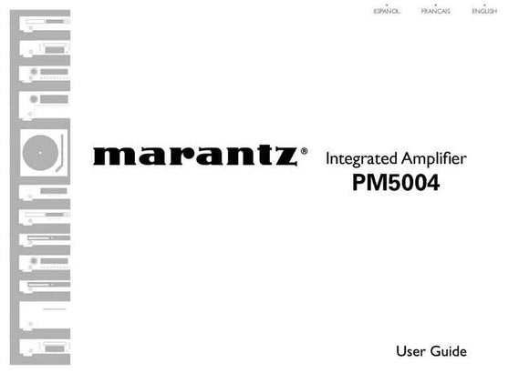 Marantz PM5004 Amplifier Owners Instruction Manual