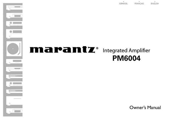 Marantz PM6004 Amplifier Owners Instruction Manual