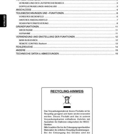 Marantz PM7001 Amplifier Owners Manual
