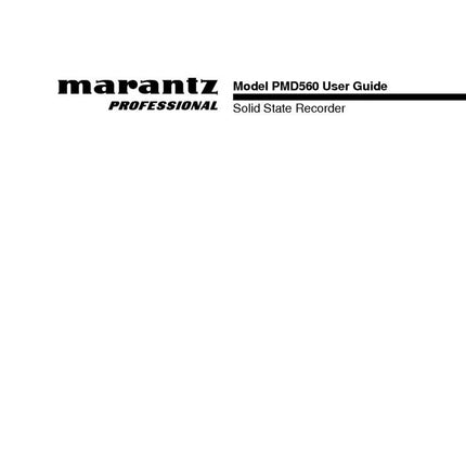 Marantz PMD560 Recorder Owners Instruction Manual.jpg