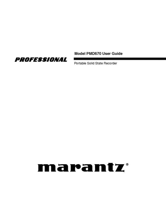 Marantz PMD670 Recorder Owners Instruction Manual.jpg