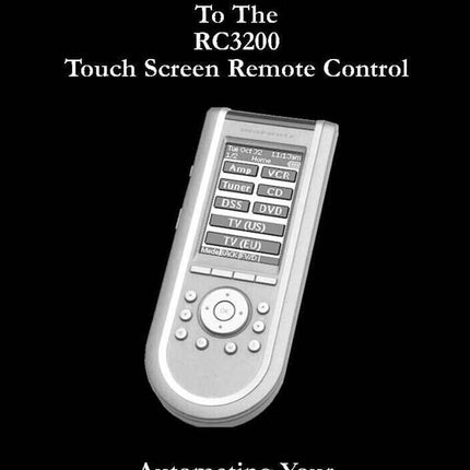 Marantz RC3200 Remote Control Owners Manual
