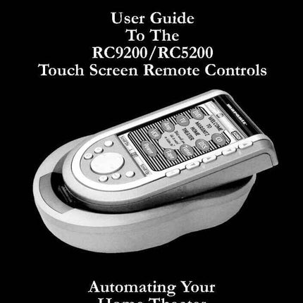 Marantz RC9200 Remote Control Owners Manual