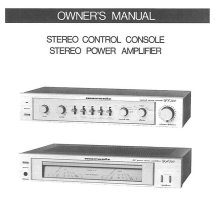Marantz SC500 Amplifier Owners Instruction Manual