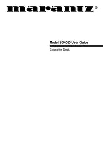 Marantz SD4050 Cassette Deck Owners Instruction Manual