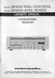 Marantz SR-4010L Receiver Owners Manual