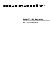 Marantz SR14EX Surround Receiver Owners Manual