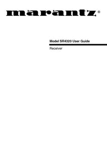 Marantz SR4320 Receiver Owners Instruction Manual