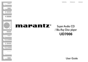 Marantz UD7006 Blu-ray Player Owners Instruction Manual