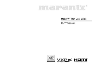 Marantz VP11S1 DLP Projector Owners Manual