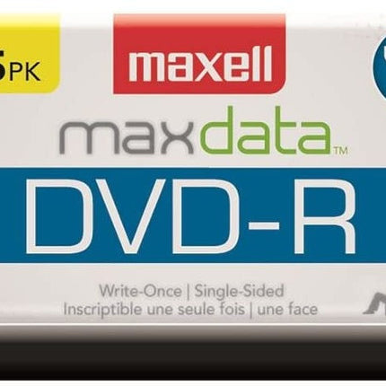 Maxell DVD-R 4.7 GB Recordable Discs - 25 Pack