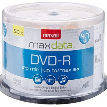 Maxell DVD-R 4.7 Gb Spindle 50 Disc Pack