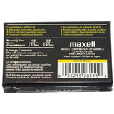 Maxell HGX-M Video8 120 Minute High Quality Metal Tape Back