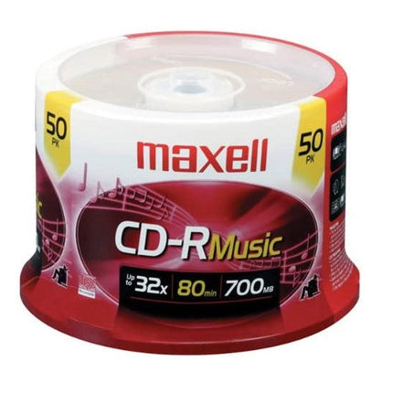 Maxell Media 32x CD-R For Digital Audio Music 50 Spindle
