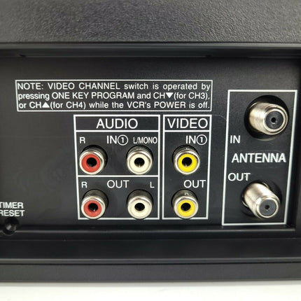 Mitsubishi HS-U430 4 Head Hi-Fi Stereo VHS VCR Player connections