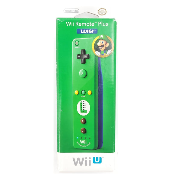 Official Wii Remote Plus Controller for Nintendo Wii and Wii U (Luigi / Green)