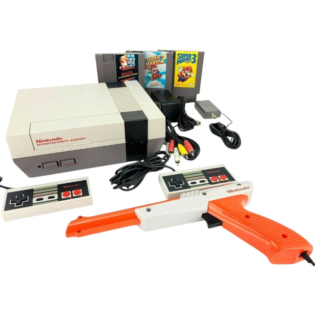 Original NES Nintendo Video Game Console Bundle