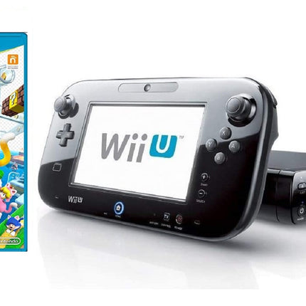 Nintendo Wii U Console - 32GB Black Deluxe Set + Super Mario 3D World Game