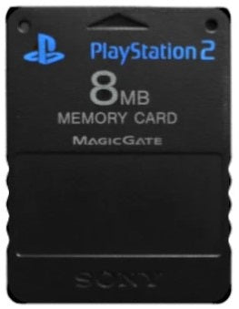 Official OEM 8MB Black Sony Playstation 2 PS2 Memory Card