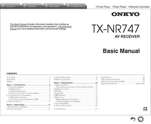 Onkyo Integra TX-N4747 Receiver Owners Instruction Manual