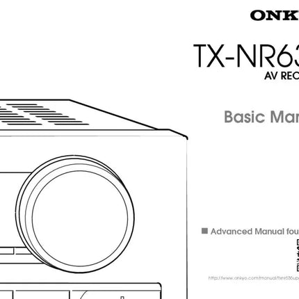 Onkyo Integra TX-NR636 Basic Receiver Owners Instruction Manual