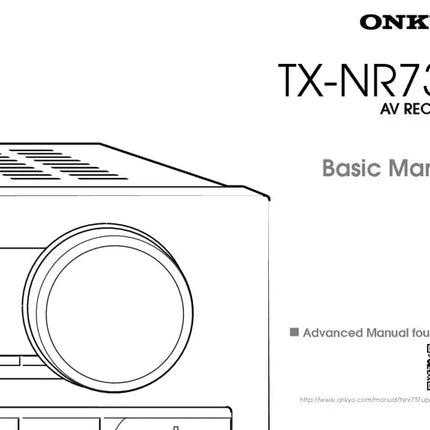 Onkyo Integra TX-NR737 Receiver Owners Instruction Manual