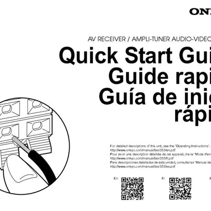 Onkyo Integra TX-SR353 Receiver Owners Instruction Manual