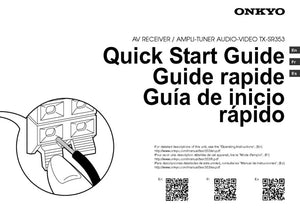 Onkyo Integra TX-SR353 Receiver Owners Instruction Manual