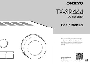 Onkyo Integra TX-SR444 Receiver Owners Instruction Manual