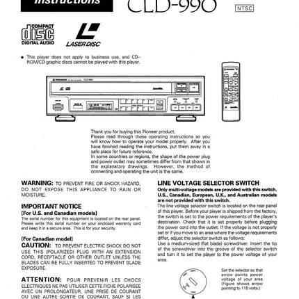 PIONEER CLD-990 Laser Disc Player Owners Instruction Manual
