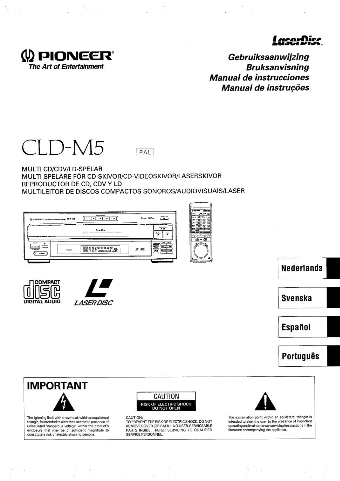 Pioneer CLD-D504 LD Player | AI Chat & PDF Access