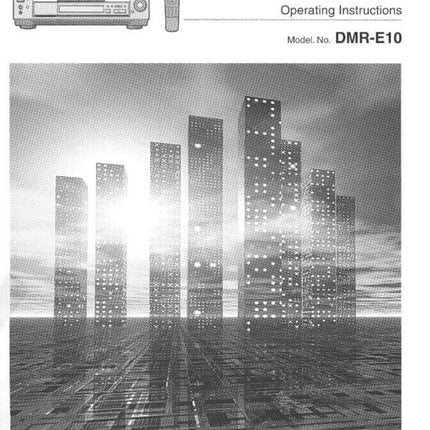 DMR-E10 DVD Recorder Owners Instruction Manual