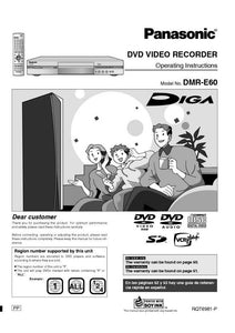 DMR-E60 DVD Recorder Owners Instruction Manual