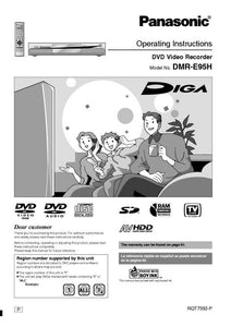 DMR-E95H DVD Recorder Owners Instruction Manual