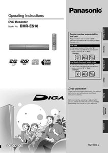 DMR-ES18 DVD Recorder Owners Instruction Manual