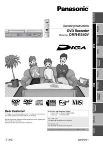 DMR-ES40V DVD Recorder Owners Instruction Manual