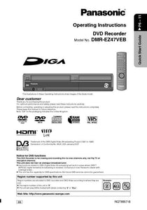 DMR-EZ47VEB DVD Recorder Owners Instruction Manual